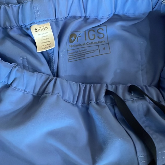 Men’s Ceil blue scrub pants.  Drawstring size small - Picture 2 of 4